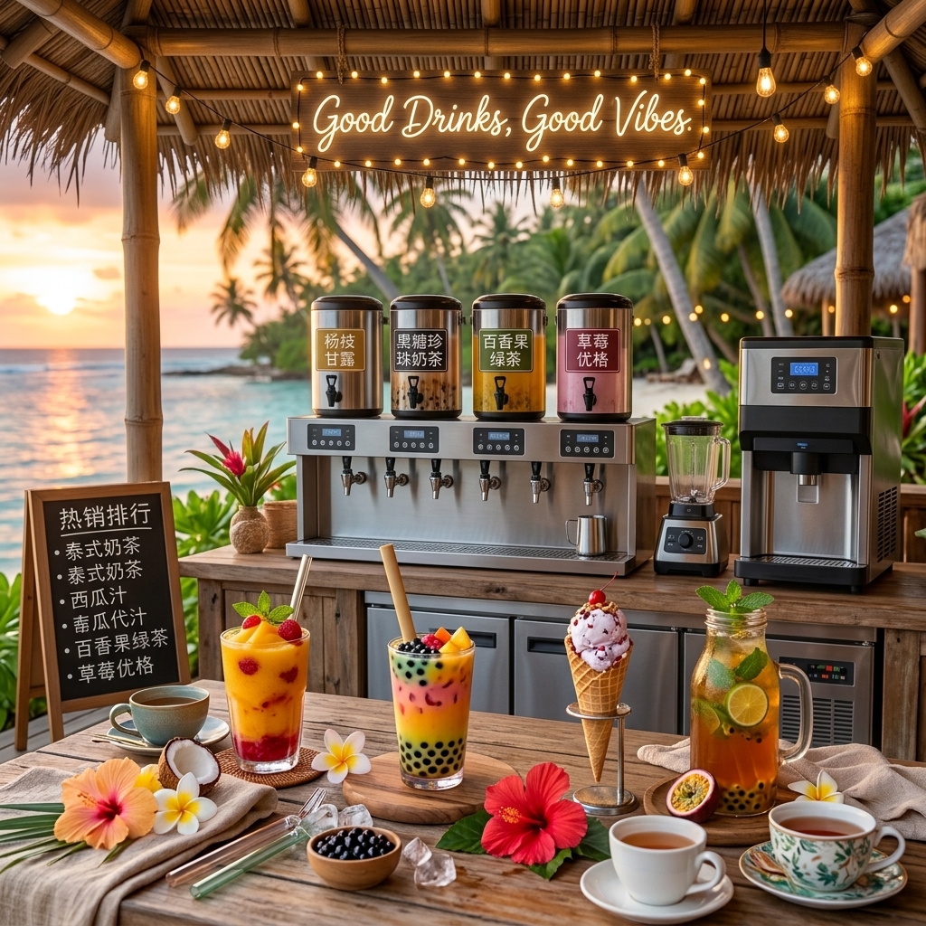 Love Portion Cafe tropical beverages experience in the Maldives