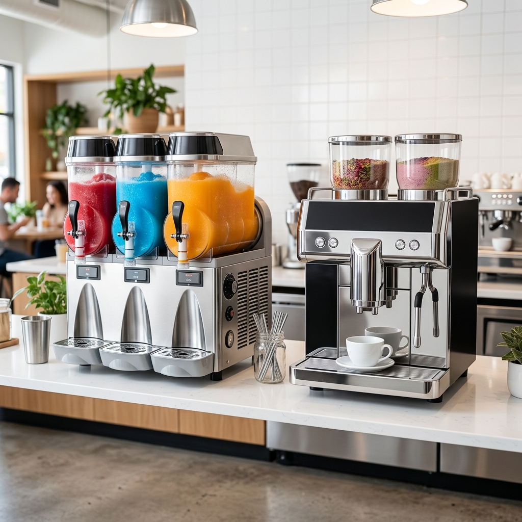 Professional slush machine and tea premix equipment